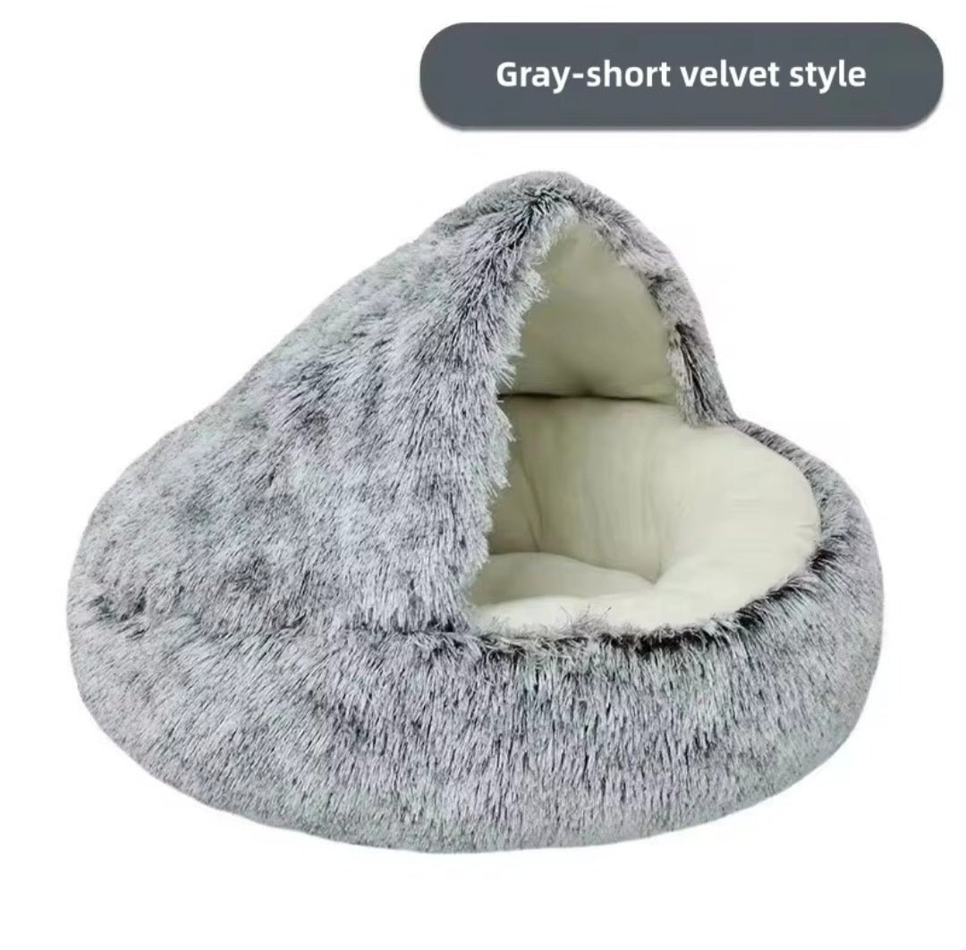 MeowTrend™ Enclosed Plush Pet Bed