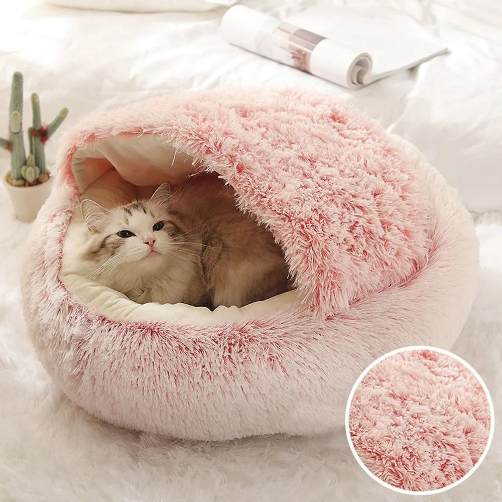 MeowTrend™ Enclosed Plush Pet Bed