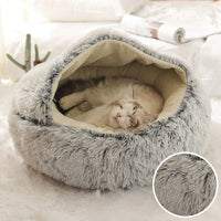 MeowTrend™ Enclosed Plush Pet Bed
