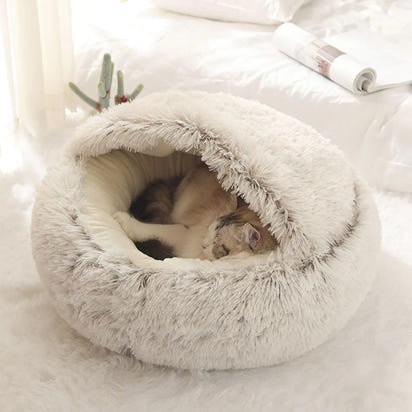 MeowTrend™ Enclosed Plush Pet Bed