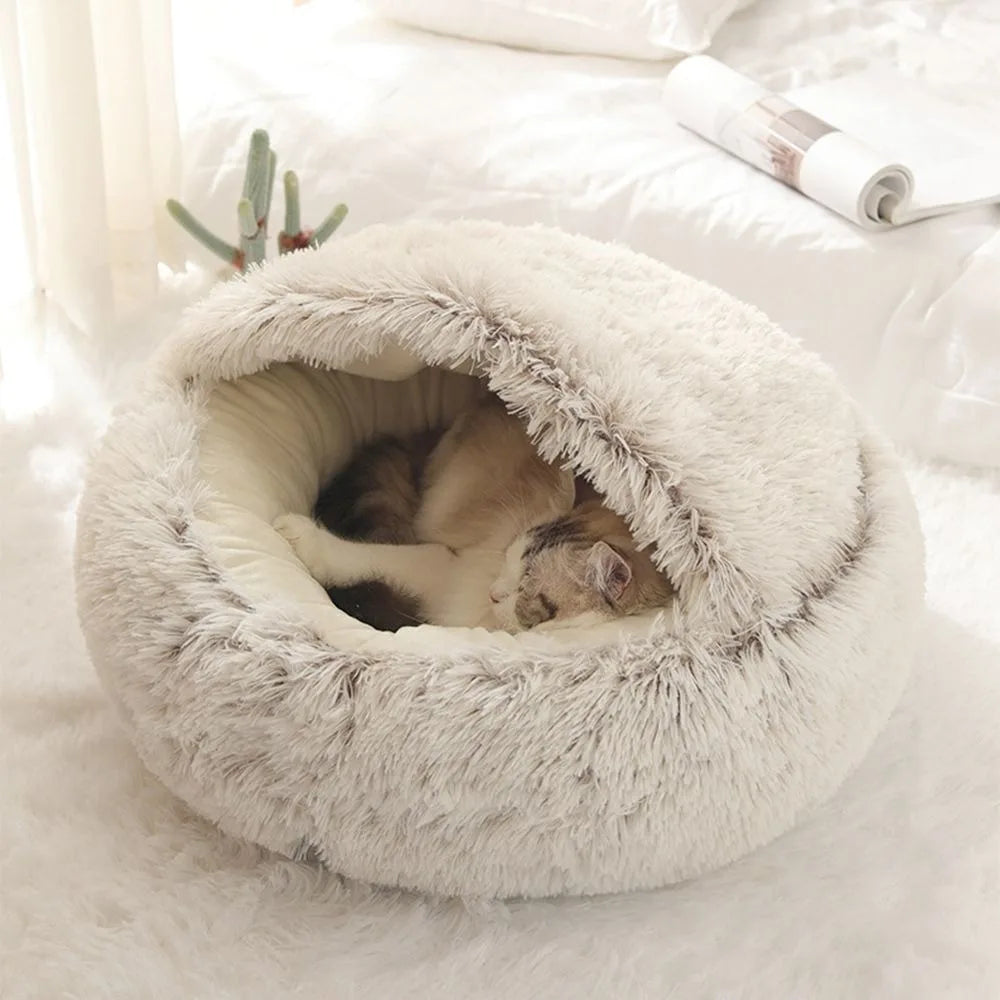MeowTrend™ Enclosed Plush Pet Bed