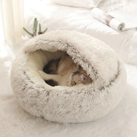MeowTrend™ Enclosed Plush Pet Bed