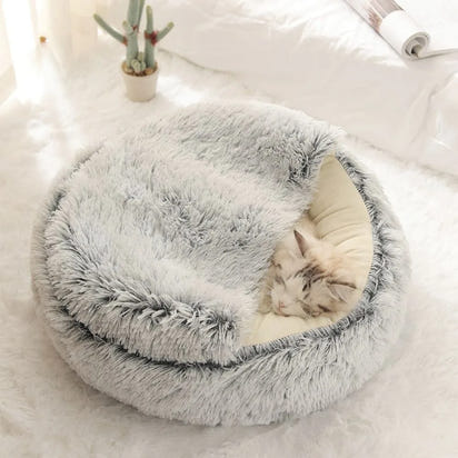 MeowTrend™ Enclosed Plush Pet Bed