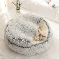MeowTrend™ Enclosed Plush Pet Bed