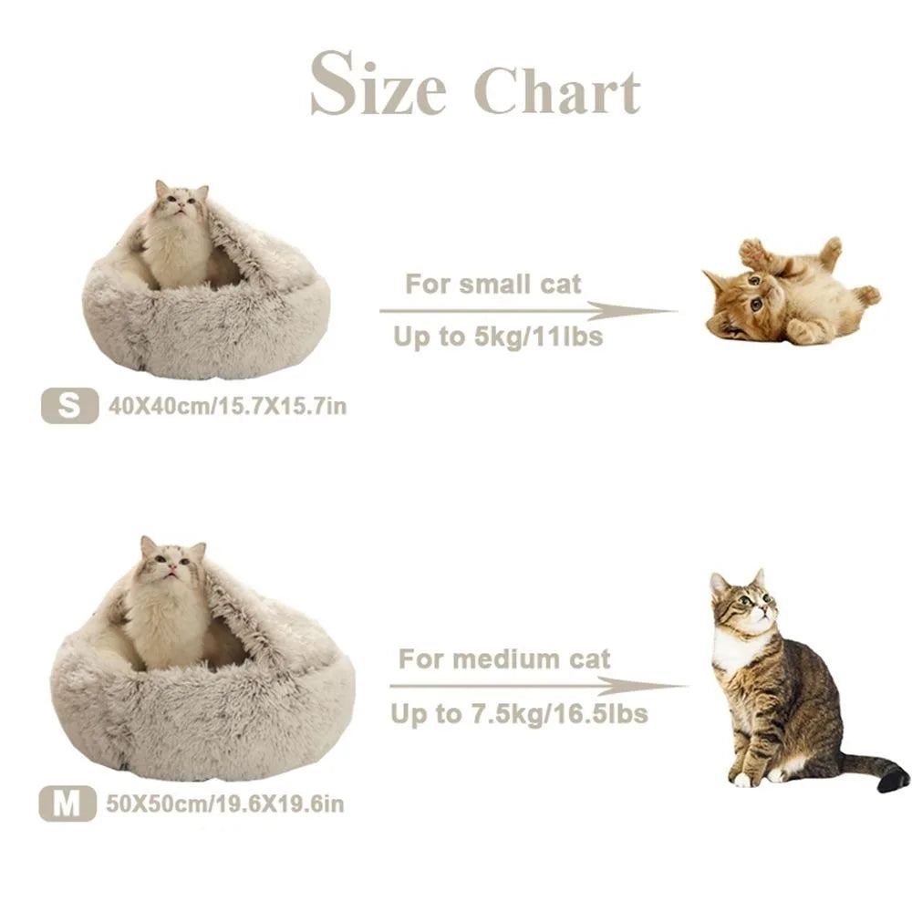 MeowTrend™ Enclosed Plush Pet Bed