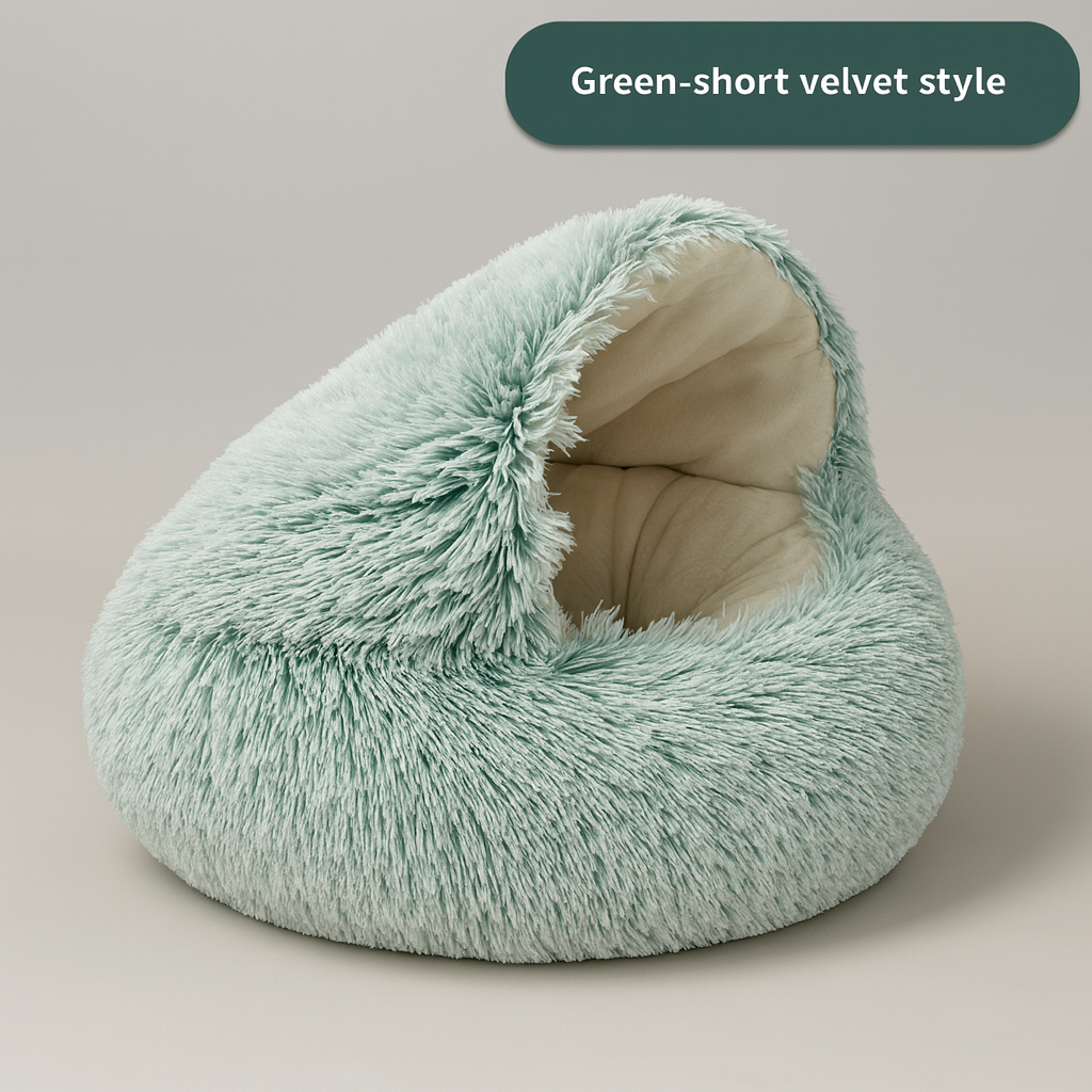 MeowTrend™ Enclosed Plush Pet Bed