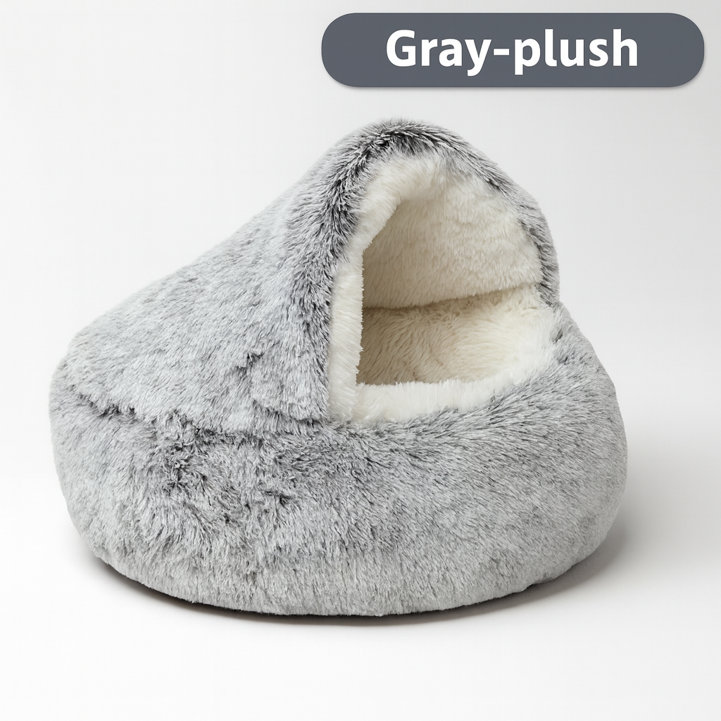 MeowTrend™ Enclosed Plush Pet Bed